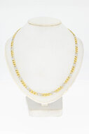 18 Karat Gold Figaro Halskette - 62,2 cm