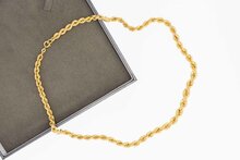 18 Karat Gold Kordel Kette - 51,1 cm