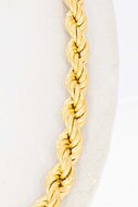 18 Karat Gold Kordel Kette - 51,1 cm