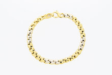 18 Karat Gold Fantasy Panzer Armband - 20 cm