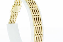 14 Karat Gold Barren Armband - 20,2 cm