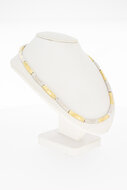 14 Karat Goldbarren Kette - L&auml;nge 41 cm