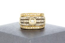 Bandring 14 Karat Gold mit Diamant - 16,5