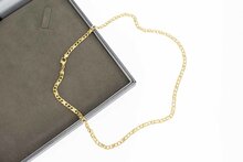 14 Karat Panzer Infinity Goldkette - 46,6 cm
