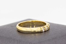 14 Karat Goldene Ring mit Diamant - 17,5 mm