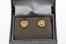 14 Karat Gold Perlen Ohrstecker Damen - 7,1 mm