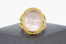 Vintage Goldring 18 Karat mit Rosenquarz - 18.2