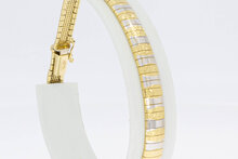 Zweifarbiges Armband 14 Karat Gold - 19,1 cm