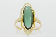14 Karat Goldring mit Turmalin - 18,6 mm
