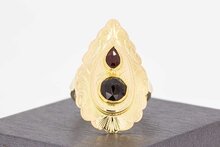 Vintage Granatring aus 14 Karat Gold - 18,3 mm