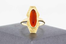 Vintage Karneol Ring 14 Karat Gold - 18,1 mm