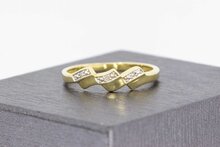 Fantasy 14 Karat Diamant Goldring - 17,9 mm