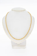 18 Karat  Gelbgold Kordelkette - 71 cm