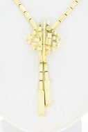 14 Karat St&auml;bchen Damen Goldkette - 43,5 cm