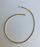 Omega Goldkette 14 Karat - L&auml;nge 46 cm