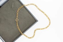 Figaro Goldkette 14 Karat - 45,5 cm