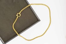 14 Karat Fuchsschwanz Goldkette - 45,1 cm