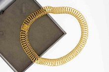 Geflochtene Damen Kette 750 Gold - 43,3 cm