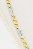 14 Karat Figaro Kette Gelbgold - 52,6 cm