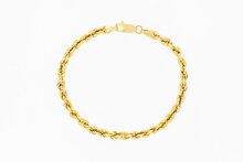 Kordel Armband 14 Karat Gold - 19,7 cm