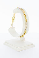 Flaches K&ouml;nigsarmband 18 Karat Gold - 21 cm