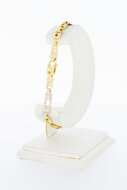 Flaches K&ouml;nigsarmband 18 Karat Gold - 21 cm
