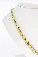 14 Karat Kordel Goldkette - L&auml;nge 50 cm