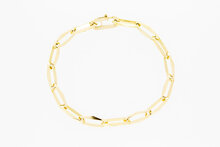 14 Karat Paperclip Gold Armband - 22,1 cm
