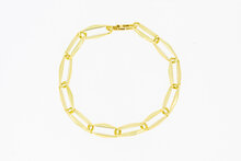 Paperclip Armband 14 Karat Gold - 19,1 cm