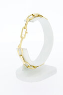 Paperclip Armband 14 Karat Gold - 23,1 cm