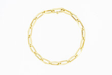 Paperclip Armband 14 Karat Gold - 23,1 cm