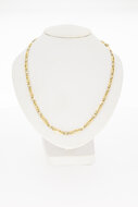 Falkenauge Kette 14 Karat bicolor Gold - 46,5 cm