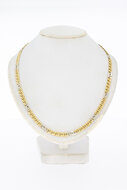 14 Karat Gold Falkenauge Halskette - 45 cm