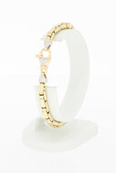 14 Karat Goldbarren K&ouml;nigsarmband- 19,8 cm
