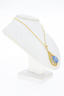 Aquamarin Anh&auml;nger 14 Karat Gold