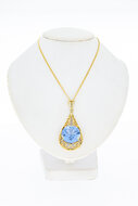 Aquamarin Anh&auml;nger 14 Karat Gold