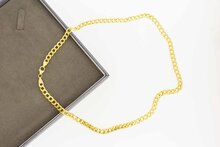 14 Karat Panzer Gold Gliederkette - 50,7 cm