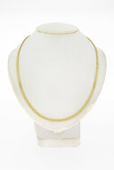 14 Karat geflochtenes Goldkette - 45,5 cm