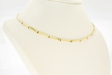 14 Karat St&auml;bchen Goldkette - 42,2 cm