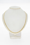 Panzer Gliederkette 14 Karat Gold - 52,6 cm