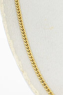 Panzer Gliederkette 14 Karat Gold - 52,6 cm