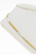 14 Karat Falkenauge Goldkette - 52,5 cm