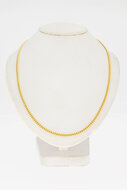 18 Karat Gelbgold Panzer Gliederkette - 49,9 cm