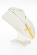 Gold Herren Kreuzanh&auml;nger 18 Karat - 4,8 cm