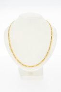 Figaro Kette 14 Karat Gold - 76,5 cm