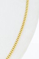 14 Karat Goldene Panzer Gliederkette - 61,6 cm