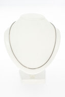 Fuchsschwanz Kette 18 Karat Wei&szlig;gold - 42,1 cm