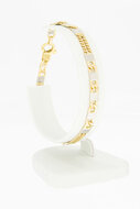 14 Karat Gold K&ouml;nigsarmband - 19,6 cm