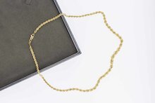 14 Karat Kordel Goldkette - 46,8 cm