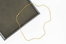 Goldene Schlangenkette 14 Karat - 45,5 cm